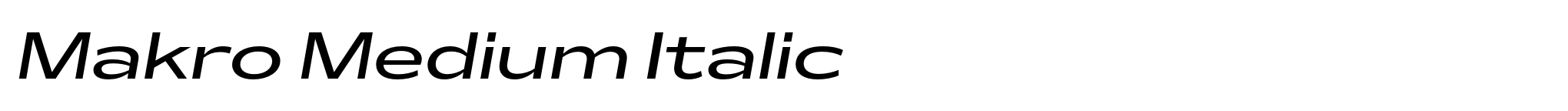 Makro Medium Italic image